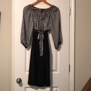 Black and white dress